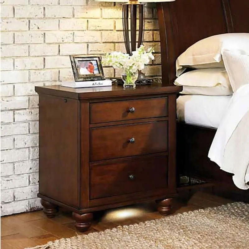 Cambridge Brown Cherry Nightstand-11
