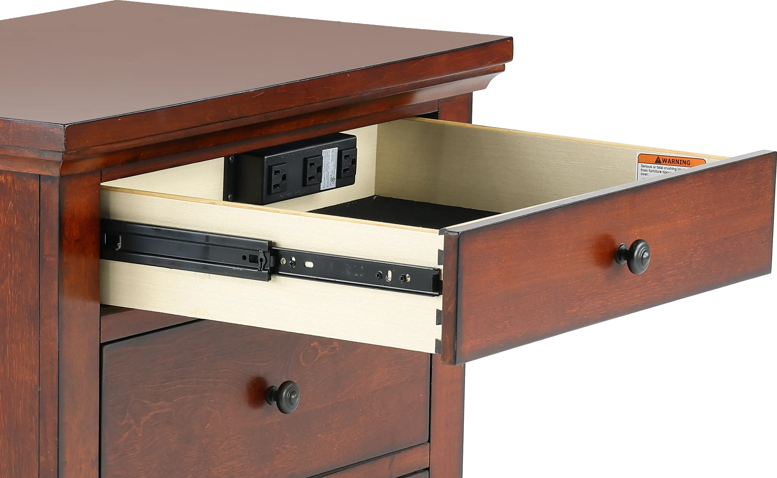 Cambridge Brown Cherry Nightstand-8