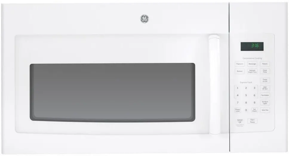 JVM3160DFWW GE Over the Range Microwave - 1.6 cu. ft. White-1