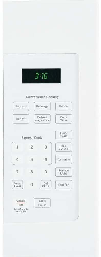 JVM3160DFWW GE Over the Range Microwave - 1.6 cu. ft. White-2