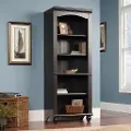 Harbor View Antique Brown Library Bookcase