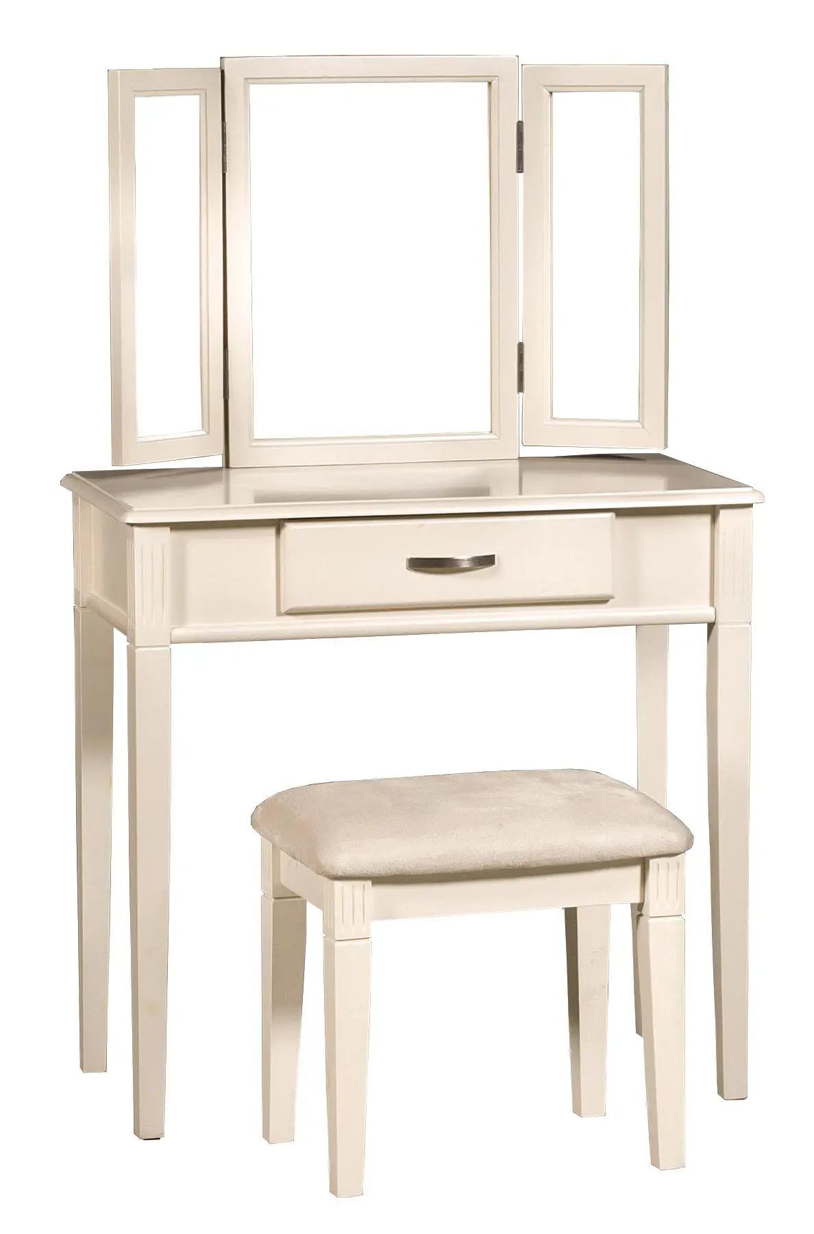 White Contemporary Vanity Set-2
