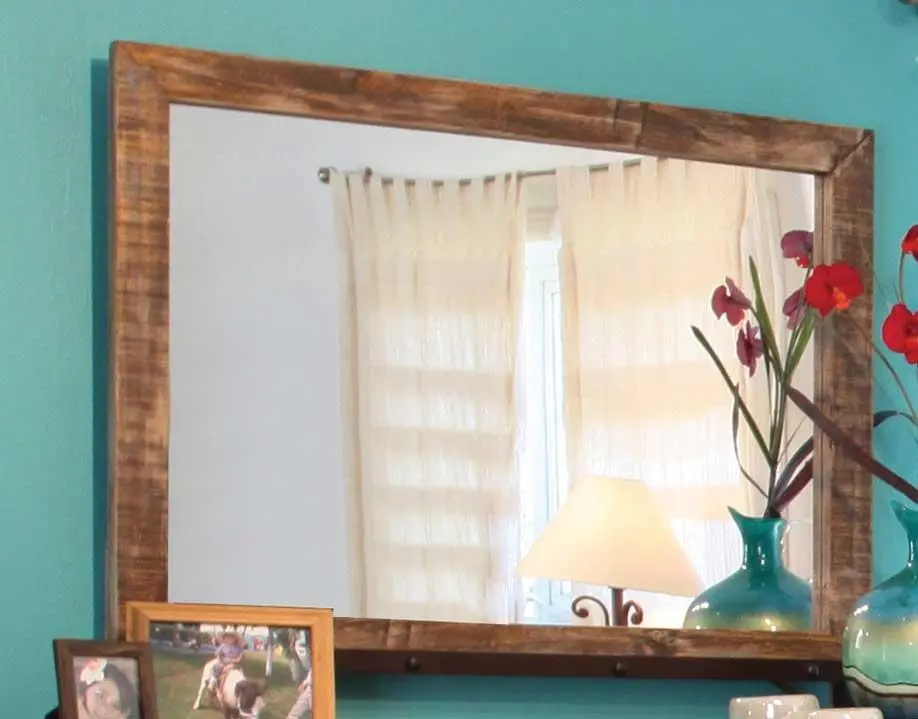 Antique Pine Mirror-1