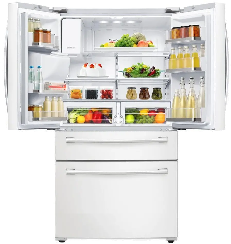 RF28HMEDBWW Samsung French Door Refrigerator - 36 Inch White-4