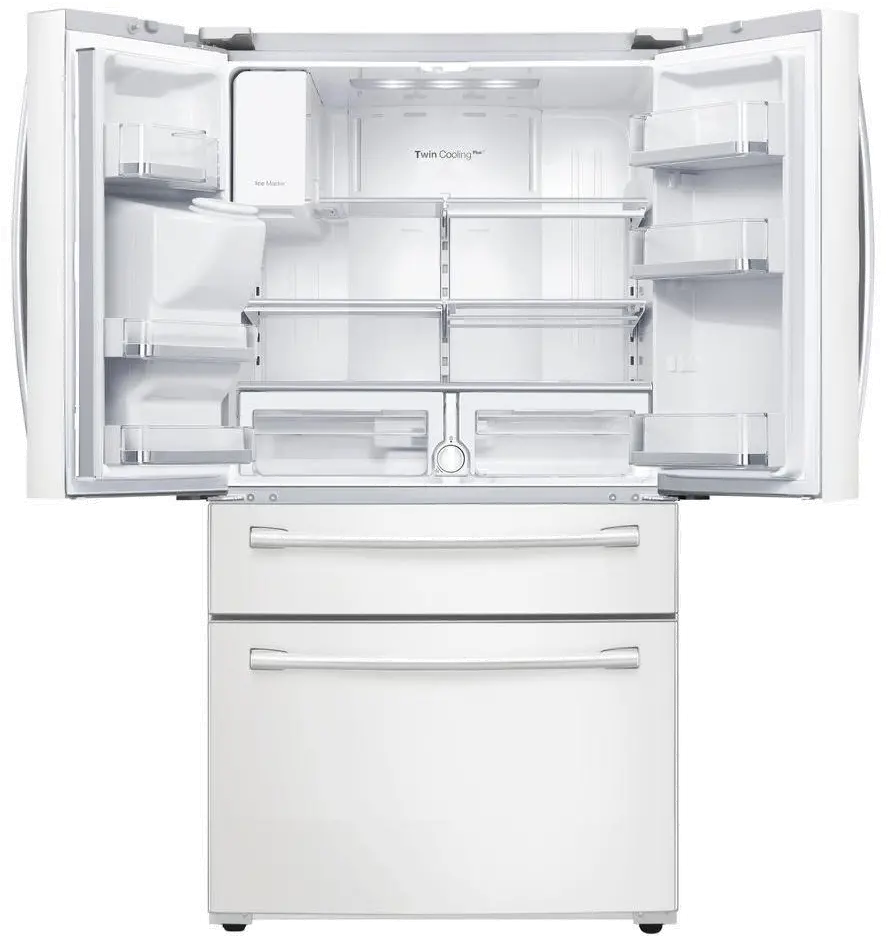 RF28HMEDBWW Samsung French Door Refrigerator - 36 Inch White-2
