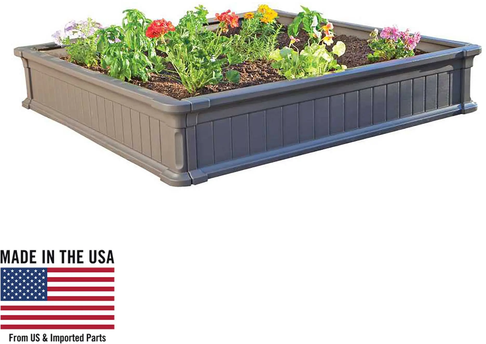 60065 Lifetime 4' x 4' Raised Garden Bed-1
