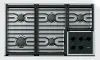 CG365T/S Wolf 36 Inch Transitional Gas Cooktop - Stainless Steel and Black