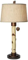 Natural Birch Tree Table Lamp