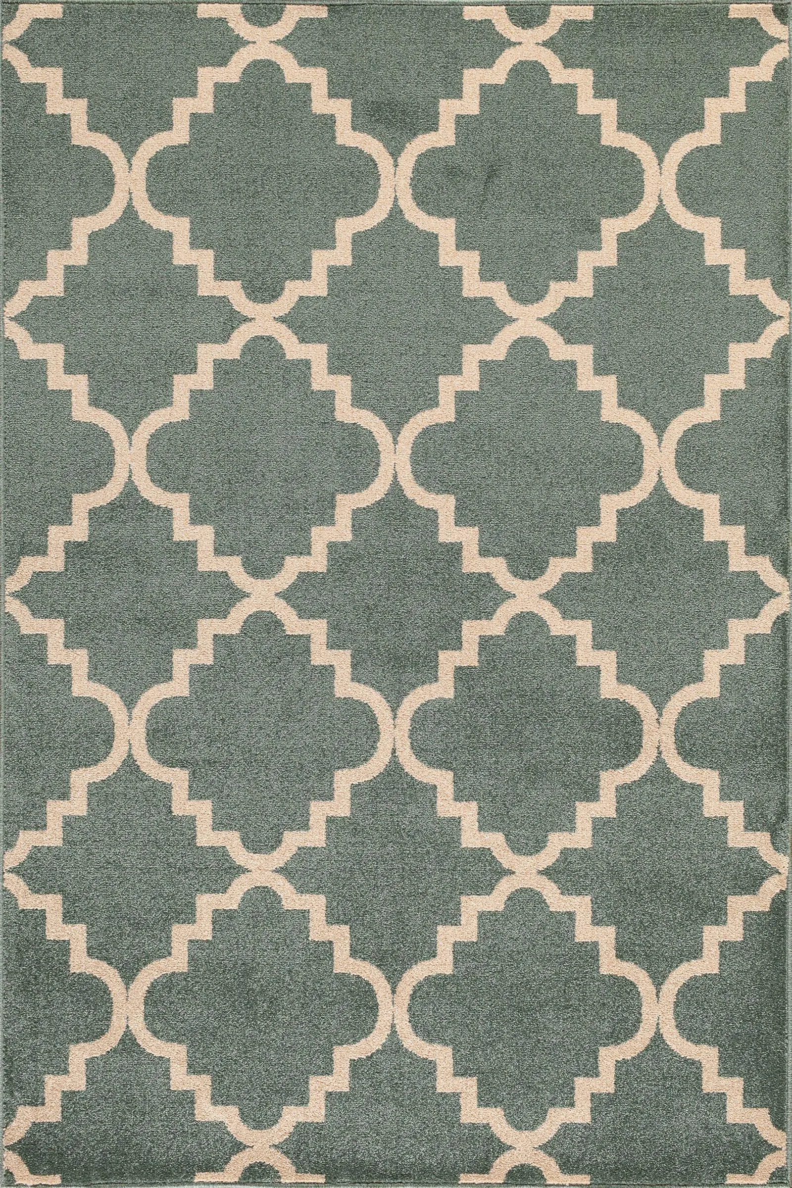 8 x 10 Large Geometric Light Blue Area Rug - Terrace-1