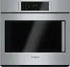 HBLP451LUC Bosch 30 Inch Convection Single Wall Oven with Right-Side Handle - 4.6 cu. ft. Stainless Steel