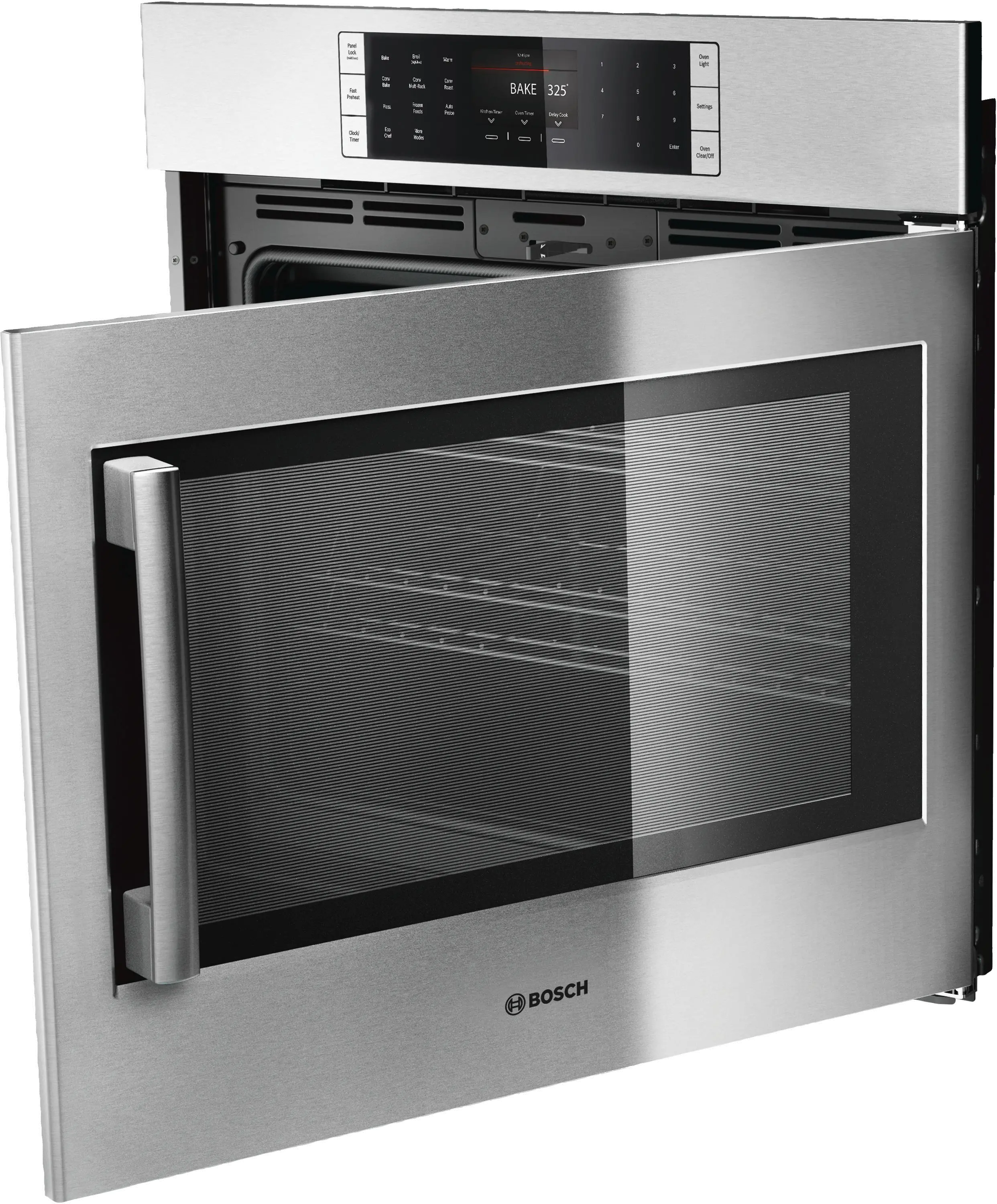 HBLP451RUC Bosch 4.6 cu ft Single Wall Oven - Stainless Steel 30 Inch-1