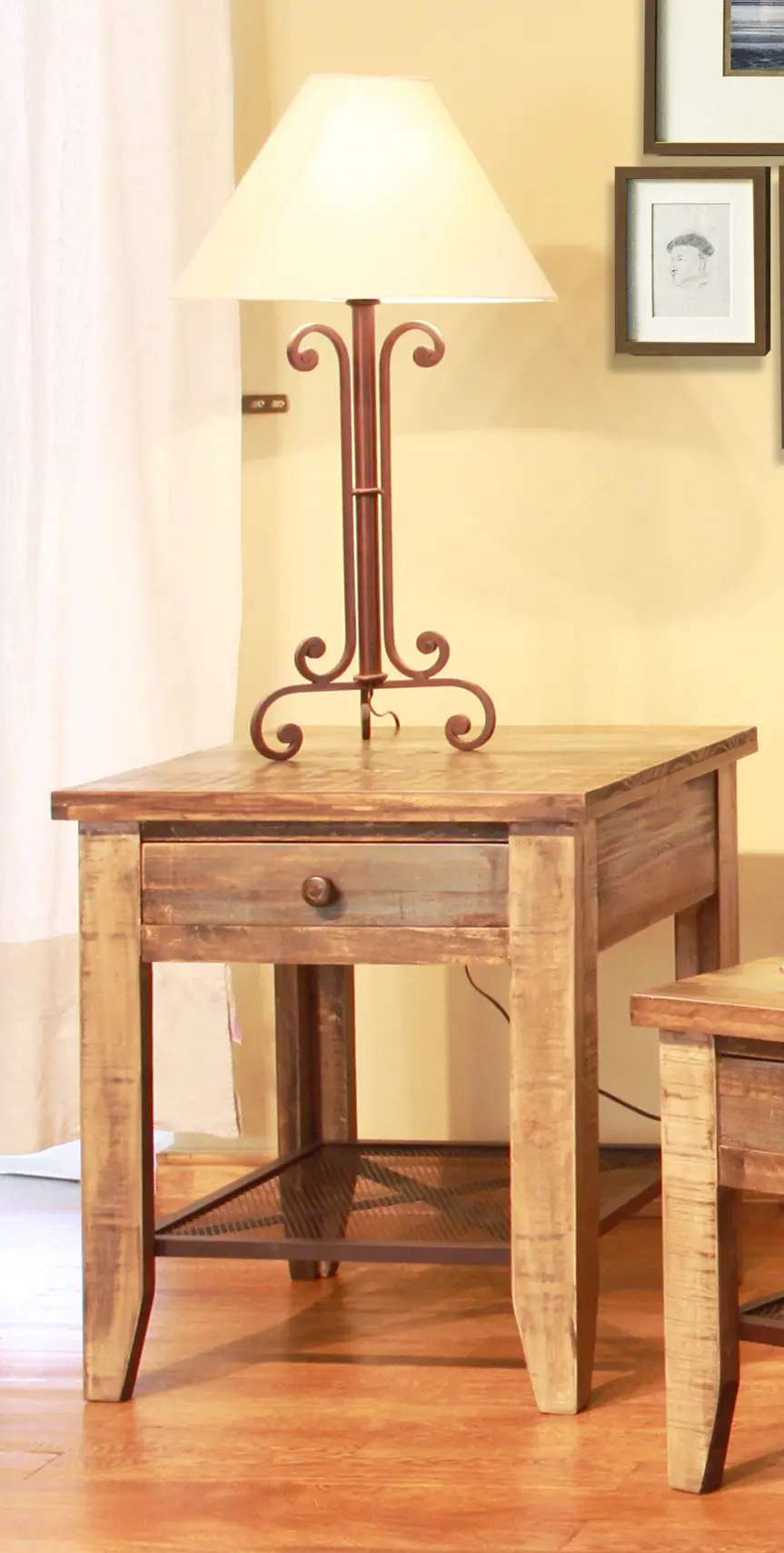Tanmeron Brown End Table-2