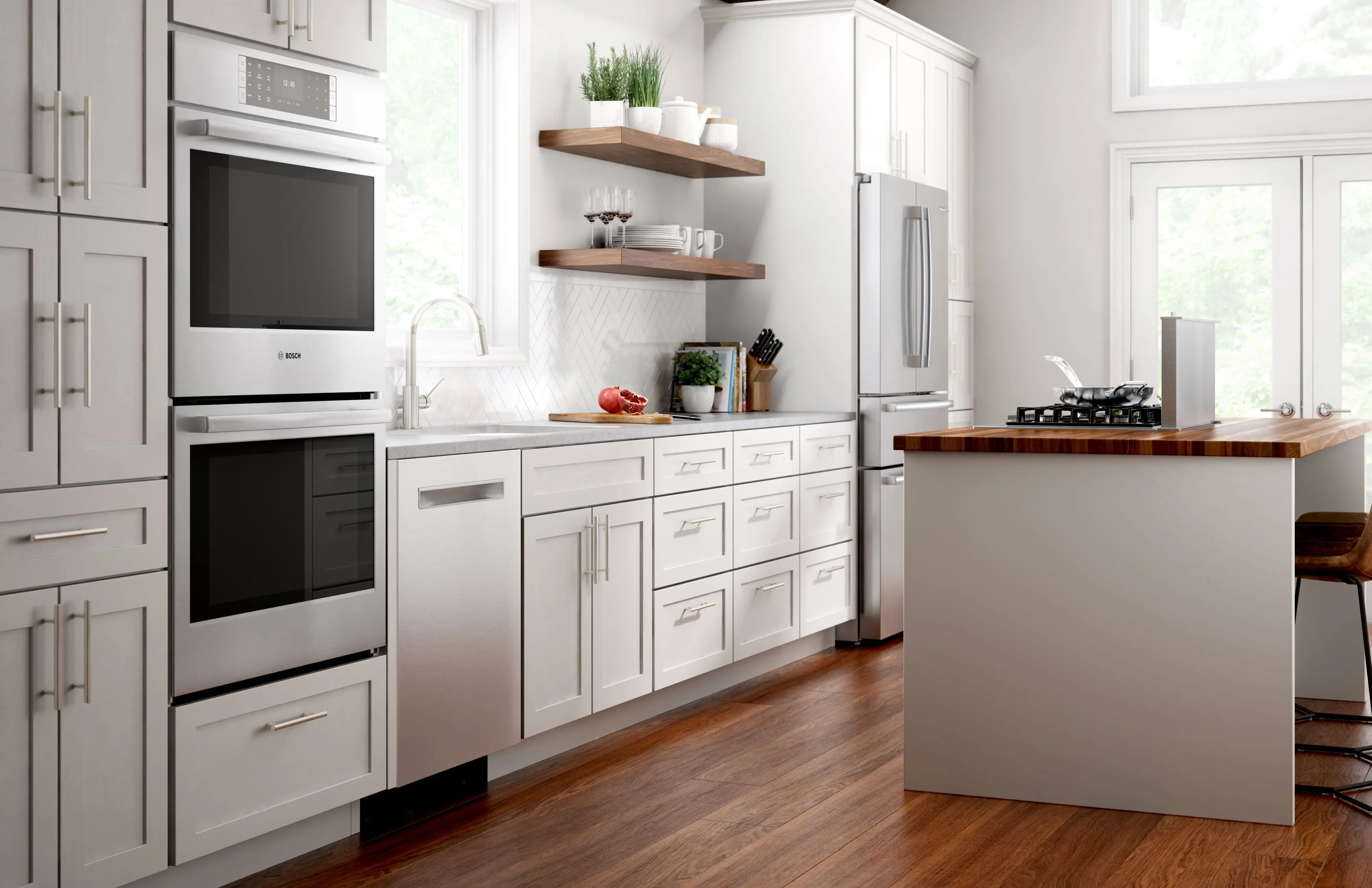 HBLP651UC Bosch 9.2 cu ft Double Wall Oven - Stainless Steel 30 Inch-2