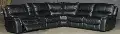 Wayne Black 6 Piece Reclining Sectional