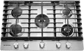 KCGS950ESS KitchenAid 30 Inch Gas Cooktop with Removable Griddle - Stainless Steel