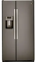 GSS25GMHES GE 25.3 cu ft Side by Side Refrigerator - Slate