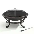 CO9003A-BK Cast Iron Fire Pit
