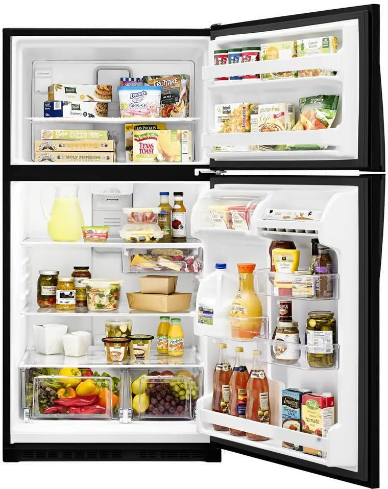 WRT311FZDB Whirlpool 20 cu ft Top Freezer Refrigerator - 33 W Black-3