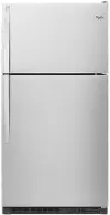 WRT311FZDM Whirlpool 20 cu ft Top Freezer Refrigerator - 33 W Stainless Steel