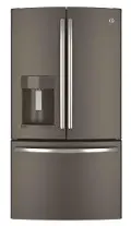 GFE28HMHES GE Slate French Door Refrigerator - 36 Inch