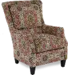 Loren Red and Green Poppy Accent Chair