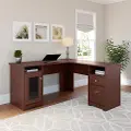 WC31430-03K Cabot Cherry 60 Computer L-Desk