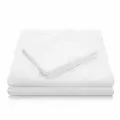 White Split King 5 Piece Sheet Set - Woven Tencel