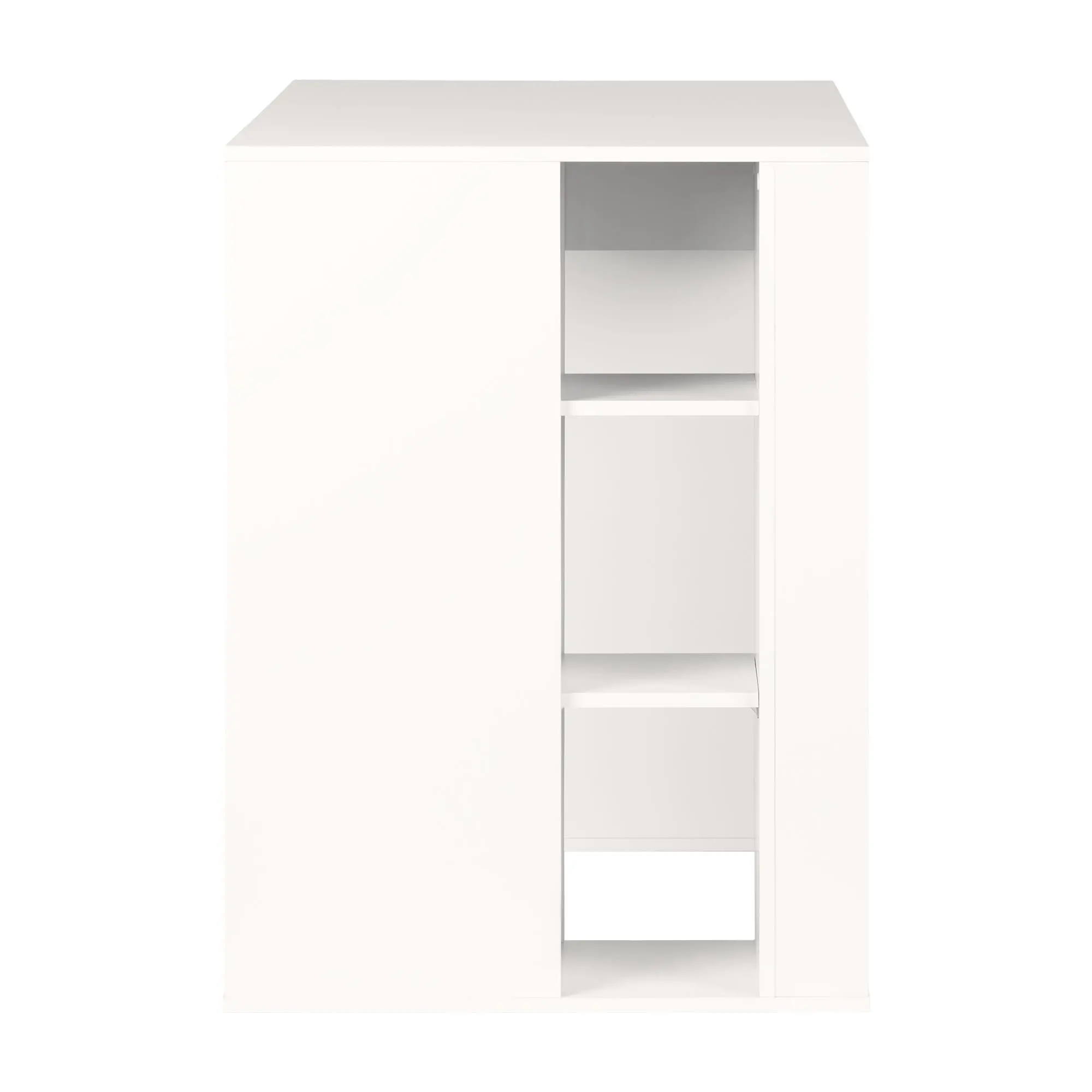 7550729 Crea White Counter Height Craft Table with Storage-8
