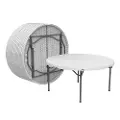 880301 Lifetime 60 Inch White Commercial Nesting Round Tables - 15 Pack