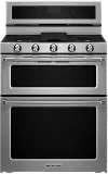 KFDD500ESS KitchenAid Double Oven Dual Fuel Range - 6.0 cu. ft. Stainless Steel