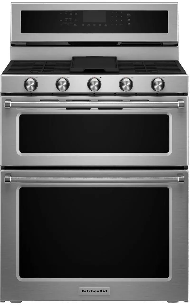 KitchenAid Double Oven Dual Fuel Range - 6.0 cu. ft. Stainless Steel