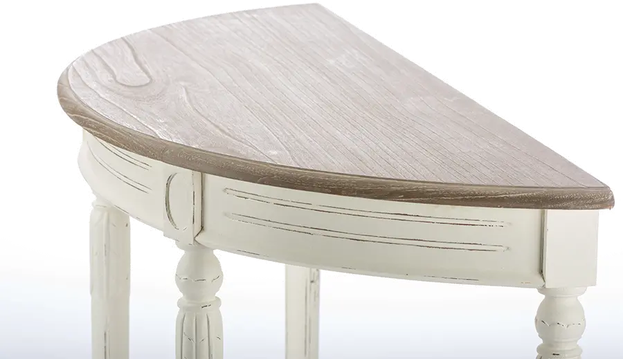 PLM2VM/M-B-CA Traditional French White Accent Table - Vologne-3