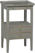 Eaton Slate 2 Draw Side Table