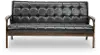 TOGO-SF-109-541 Masterpieces Mid Century Modern Dark Brown Sofa