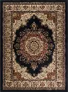 SNS47038x11 8 x 10 Large Black, Red, and Beige Area Rug - Sensation