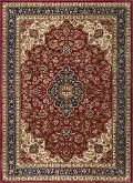 SNS47805x8 5 x 7 Medium Navy Blue and Red Area Rug - Sensation