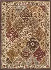ELG51205x7 5 x 7 Medium Tan and Red Area Rug - Elegance