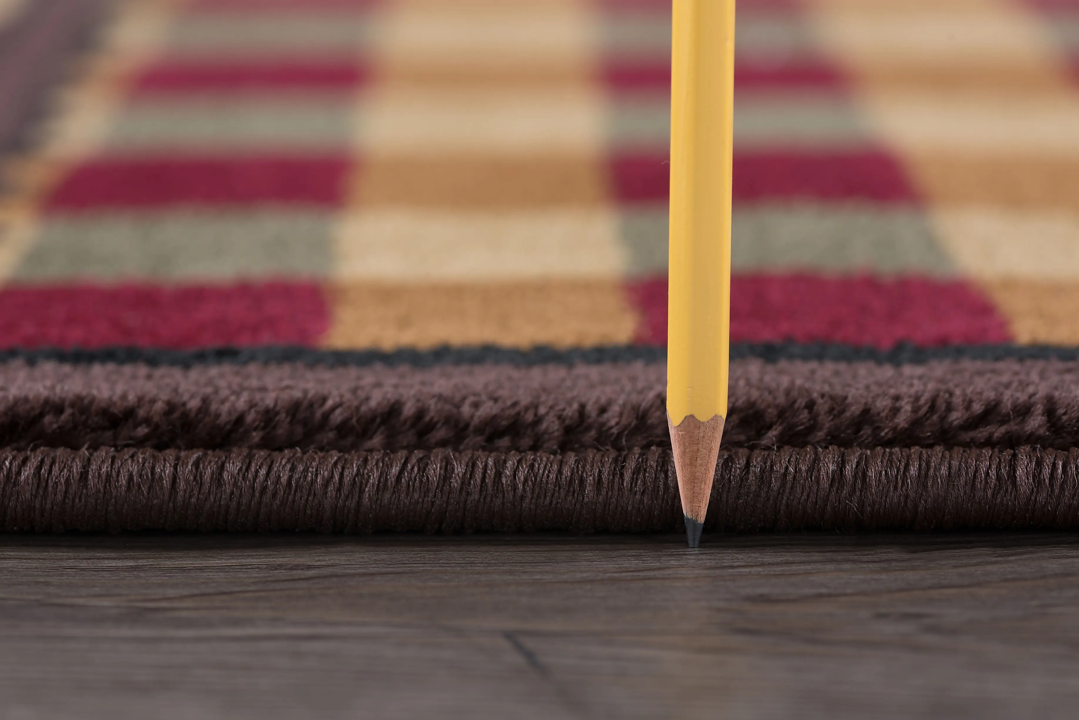 NTR6548 5X8 5 x 7 Medium Tan, Green, and Red Area Rug - Nature-3