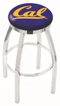 Chrome Swivel Bar Stool - Cal U