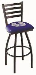 Black Ladder Back Swivel Bar Stool - USU