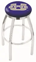 Chrome Swivel Counter Height Stool - USU