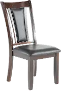 Brent Black and Brown Dining Chair