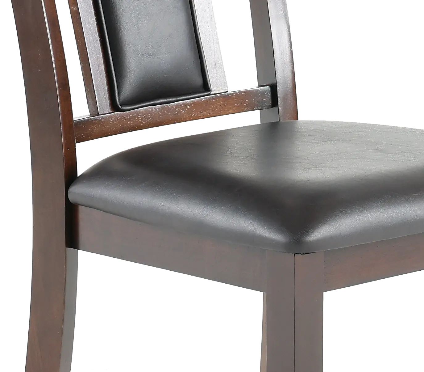 Brent Cherry Brown and Black Dining Chair-8