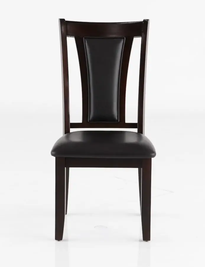 Brent Cherry Brown and Black Dining Chair-9