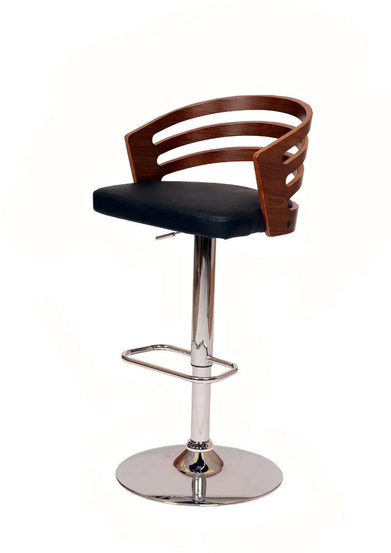 Adele Black Adjustable Bar Stool