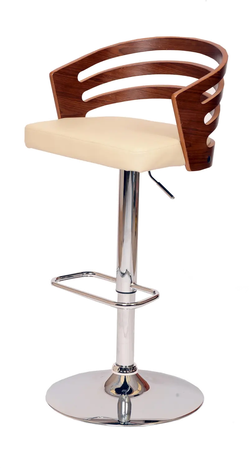 Adel Cream Adjustable Bar Stool