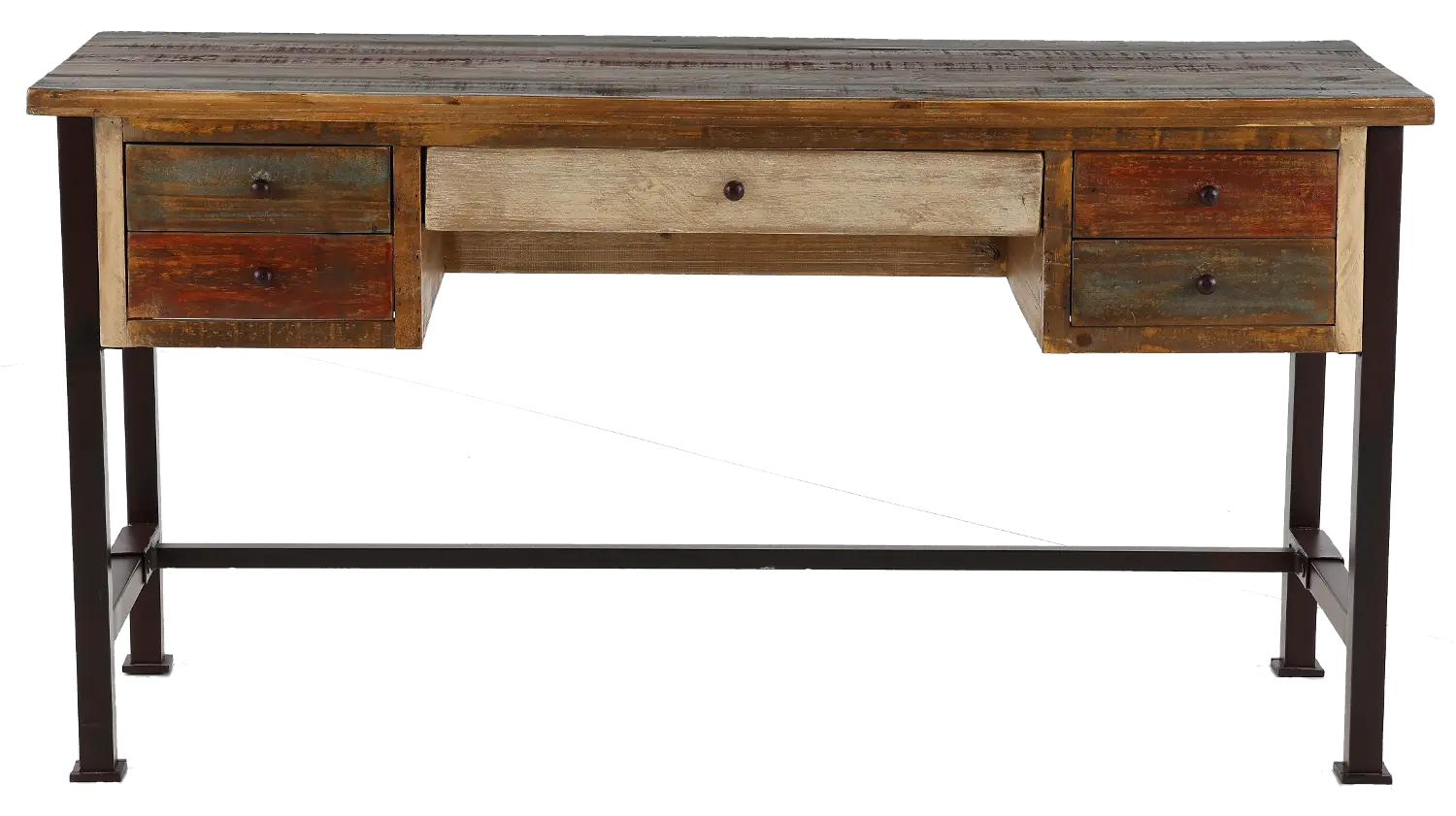 Antique Brown Office Desk-1