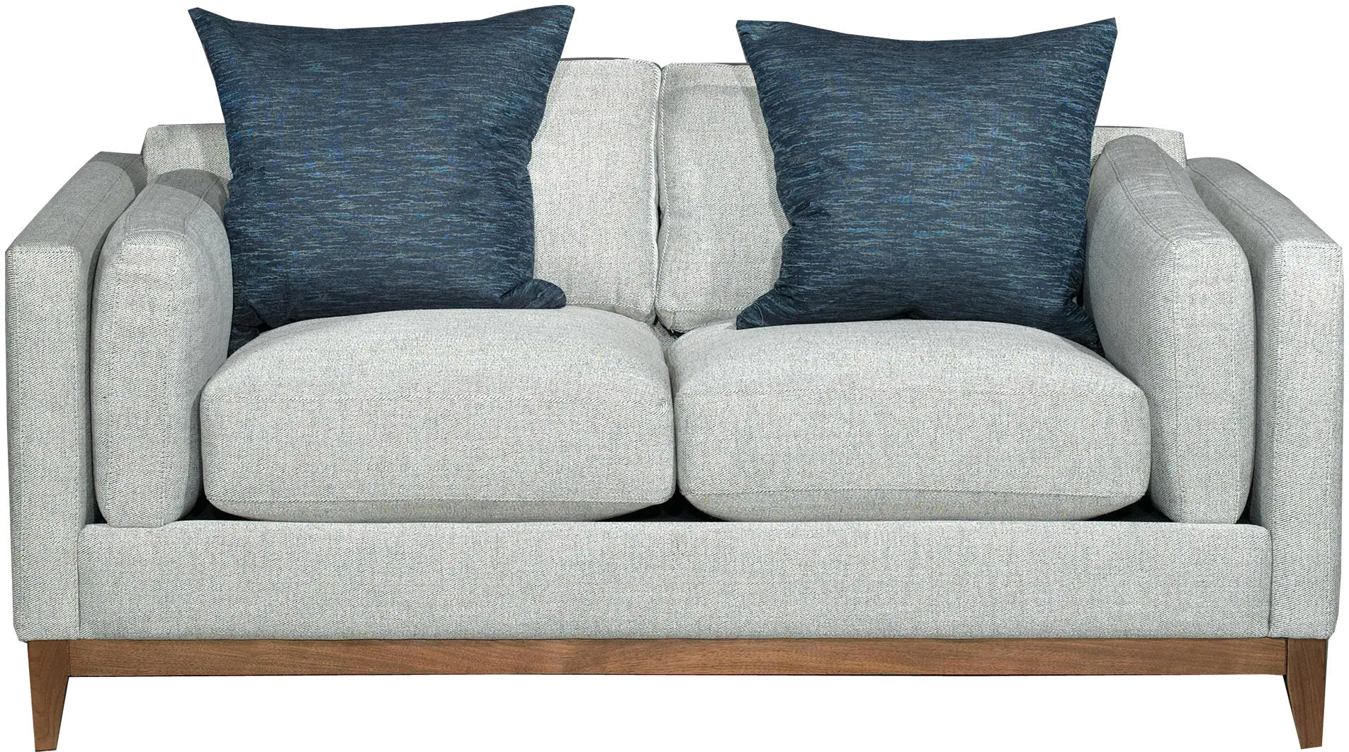Kelsey Mid Century Modern Gray Loveseat-1