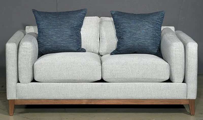 Kelsey Mid Century Modern Gray Loveseat-2