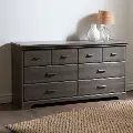 9041010 Versa Gray Maple 6-Drawer Double Dresser - South Shore